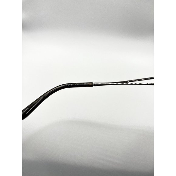 Saks Fifth Avenue Eyeglasses Halfrim Saks 246 OCVL 135 Dark Brown - Picture 5 of 5